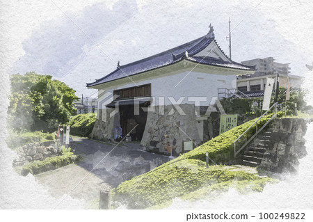 京都府舞鶴市田邊城跡田邊城博物館水彩畫舞鶴公園 100249822