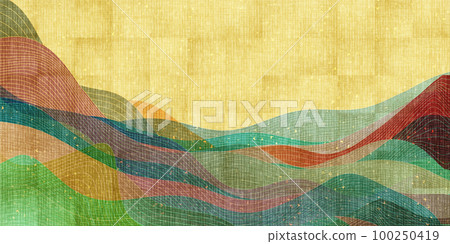 Sea summer Japanese pattern background 100250419