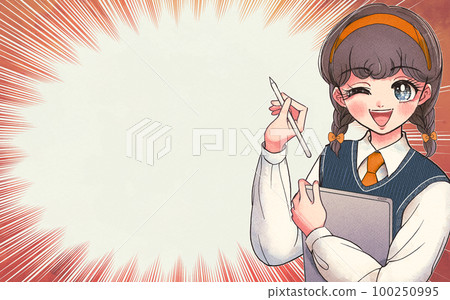 學生在平板電腦上學習的插圖 學生在平板電腦上學習的插圖 100250995