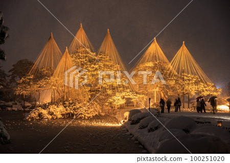 [Ishikawa Prefecture] Kenrokuen Snow Festival Illumination 100251020
