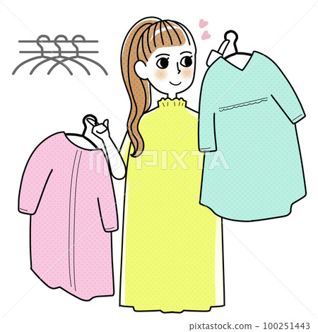 選擇衣服的女人 選擇衣服的女人 100251443