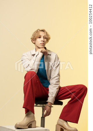 Male portrait fashion beauty Male portrait fashion beauty 100254412