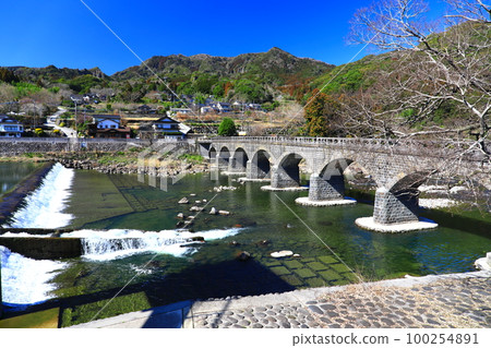 [Oita Prefecture] Yabakei Bridge in sunny weather 100254891
