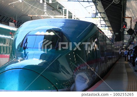 東北新幹線隼鳥號進入站台，回訪者絡繹不絕 100255265