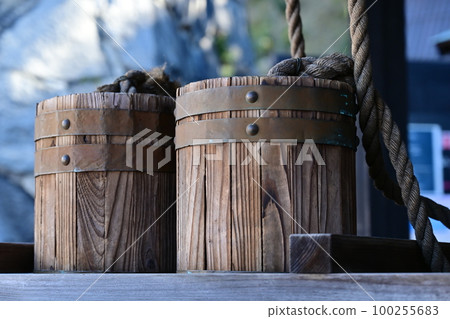 An old well and a tube in an old private house An old well and a tube in an old private house 100255683