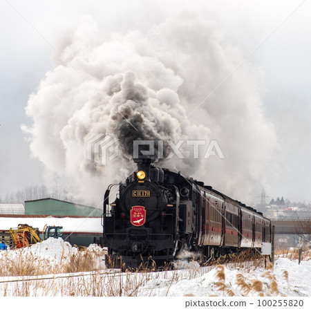Steam locomotive Fuyu no Shitsugen Goes through the Kushiro Marsh Steam locomotive Fuyu no Shitsugen Goes through the Kushiro Marsh 100255820