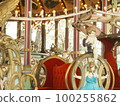 Beautiful interior of Toshimaen's carousel Eldorado in spring 2020 100255862