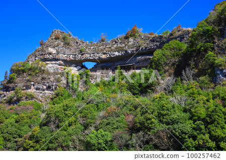 [Oita Prefecture] Furu Rakan scenery in fine weather (Yabakei Gorge) 100257462