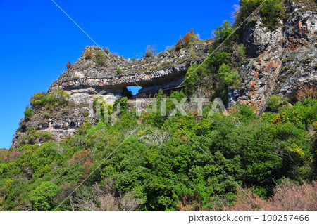 [Oita Prefecture] Furu Rakan scenery in fine weather (Yabakei Gorge) 100257466