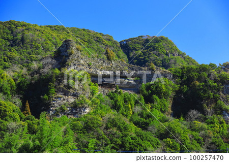 [Oita Prefecture] Furu Rakan scenery in fine weather (Yabakei Gorge) 100257470