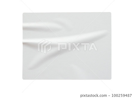 Paper sticker label isolated on white background Paper sticker label isolated on white background 100259487