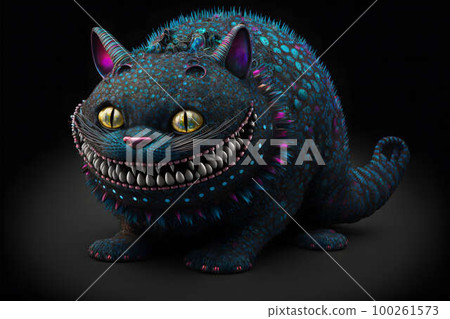 Cheshire cat created with generative AI technology Cheshire cat created with generative AI technology 100261573