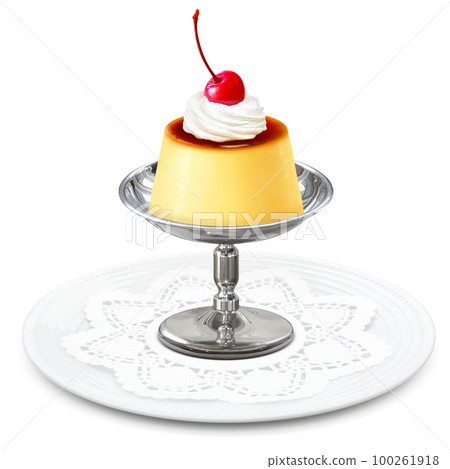 Pudding illustration real Pudding illustration real 100261918