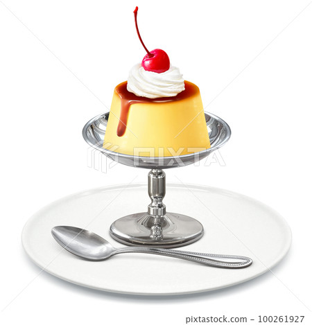 pudding illustration real - Stock Illustration [100261927] - PIXTA