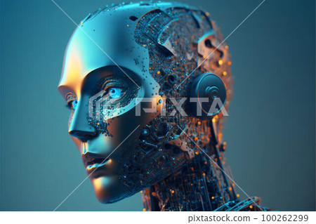 Big data and artificial intelligence concept created with generative AI technology Big data and artificial intelligence concept created with generative AI technology 100262299