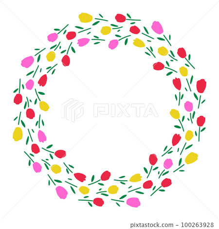 Tulip circular frame multicolor Tulip circular frame multicolor 100263928
