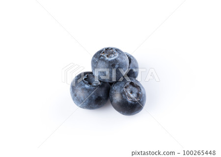 Blueberries on white background Blueberries on white background 100265448