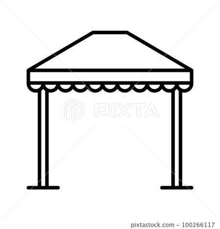 Garden tent icon. Tent kiosk booth pop for sale. Folding tent or canopy. Garden tent icon. Tent kiosk booth pop for sale. Folding tent or canopy. 100266117