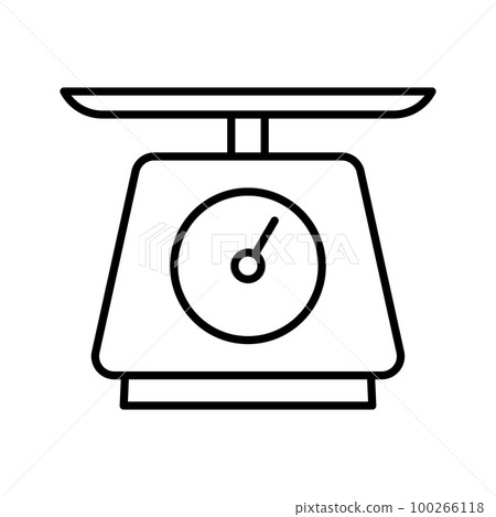 kitchen scales icon. Element of measuring instruments icon with