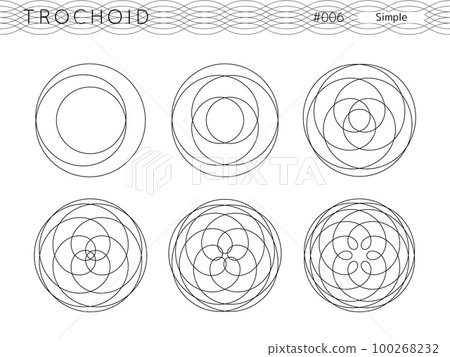 擺線簡約風格設計set_006 100268232