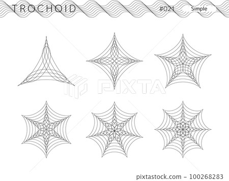 Trochoid simple style design set_021 100268283