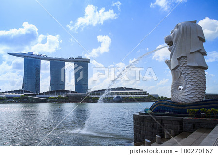 [Singapore] Merlion Park and Marina Bay Sands 100270167
