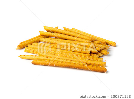 Bread Stick Isolated, Salted Breadstick, Crispy Grissini, Dry Homemade Pretzel, Bread Stick on White Bread Stick Isolated, Salted Breadstick, Crispy Grissini, Dry Homemade Pretzel, Bread Stick on White 100271138