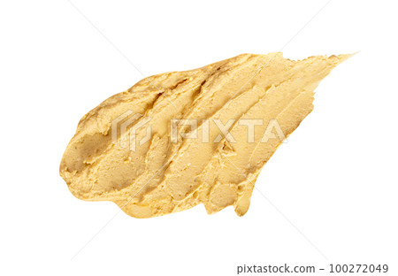 Hummus Smear Isolated, Houmous Dip, Tahini Sauce, Hummus Spread on White Background 100272049
