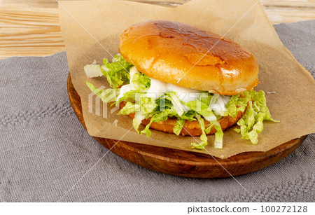 Pambazos Sandwich, Traditional Gordita, Mexican Torta Bread with Potatoes, Greens, Spicy South American Food Pambazos Sandwich, Traditional Gordita, Mexican Torta Bread with Potatoes, Greens, Spicy South American Food 100272128