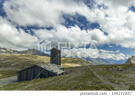 Chapelle Notre-Dame de l'Iseran or Notre-Dame-de-Toute-Prudence,  Col de l'Iseran, Savoy, France 100272887