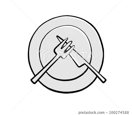 【餐桌禮儀】餐具標誌No meals（英式） 100274588