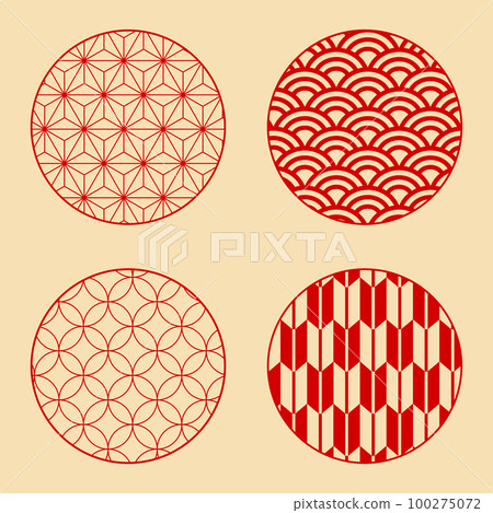 Japanese pattern set. With a great pattern swatch! - Stock Illustration ...