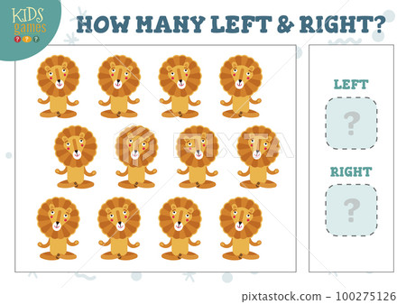 Find two same pictures kids puzzle vector illustration. Activity for preschool children 100275126