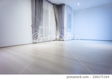 Interior design in bedroom at night. Interior design in bedroom at night. 100275164