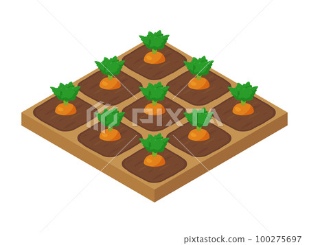 農場遊戲插圖_carrot_isometric 農場遊戲插圖_carrot_isometric 100275697