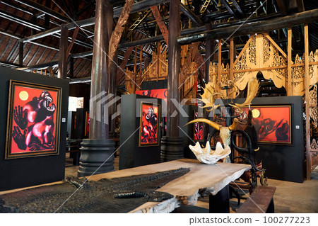 Interior of the Black Temple's Hall with Gallery of Paintings 100277223