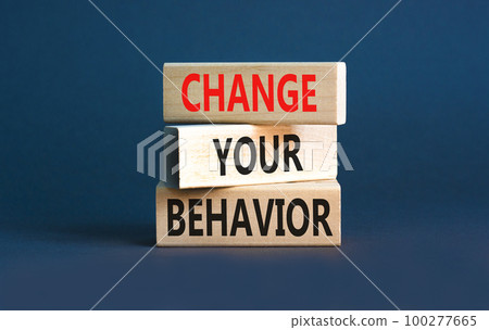 Motivation and Change your behavior symbol. Concept words Change your behavior on wooden block on a beautiful grey table grey background. Business change your behavior concept. Copy space. Motivation and Change your behavior symbol. Concept words Change your behavior on wooden block on a beautiful grey table grey background. Business change your behavior concept. Copy space. 100277665