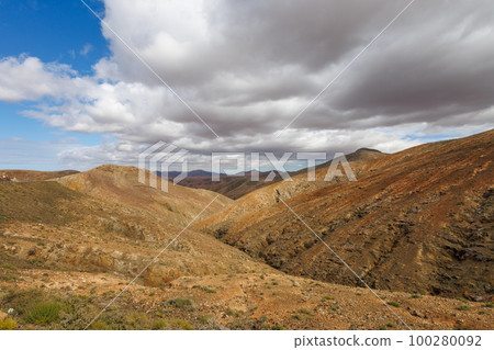 View of the Fuerteventura landscape from the Mirador Astronomico viewpoint View of the Fuerteventura landscape from the Mirador Astronomico viewpoint 100280092