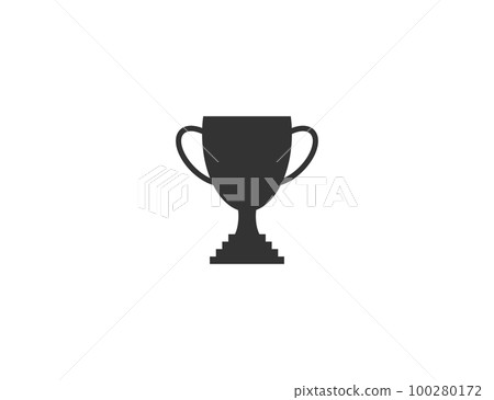 Winner cup, prize icon. Vector illustration. 100280172
