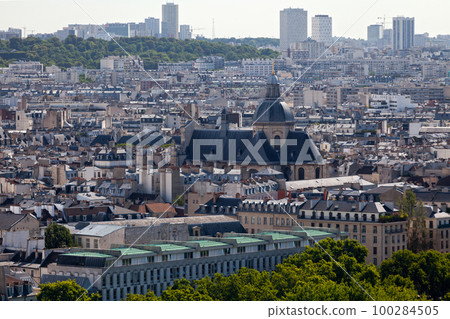 Aerial view of the Church of Saint-Paul-Saint-Louis in Paris 100284505