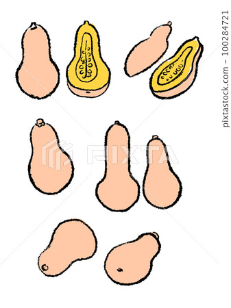 毛筆日式南瓜胡桃 毛筆日式南瓜胡桃 100284721