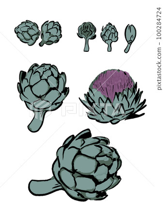 Brush pen Japanese style artichoke 100284724