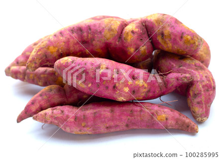 Sweet potato on white background. Sweet potato on white background. 100285995