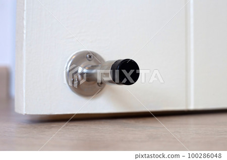 White door with door stopper 100286048