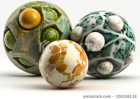 Marble Balls, Color Quartz Sphere, Bath Bombs, Abstract Generative AI Illustration Marble Balls, Color Quartz Sphere, Bath Bombs, Abstract Generative AI Illustration 100288138
