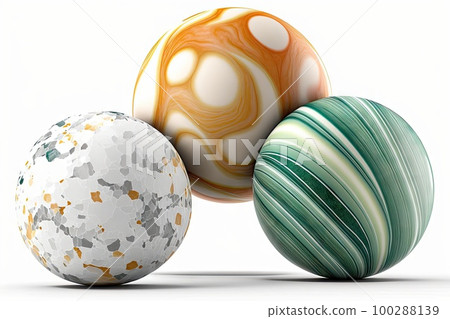 Marble Balls, Color Quartz Sphere, Bath Bombs, Abstract Generative AI Illustration Marble Balls, Color Quartz Sphere, Bath Bombs, Abstract Generative AI Illustration 100288139