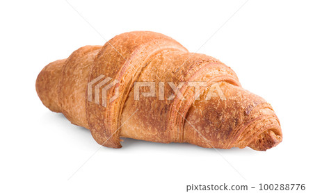 Tasty fresh crispy croissant isolated on white Tasty fresh crispy croissant isolated on white 100288776