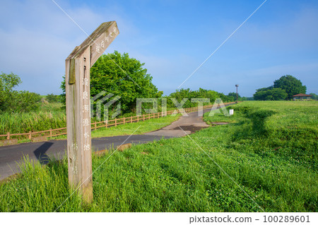 Lake Yanaka Watarase Reservoir Early June scenery Lake Yanaka Watarase Reservoir Early June scenery 100289601