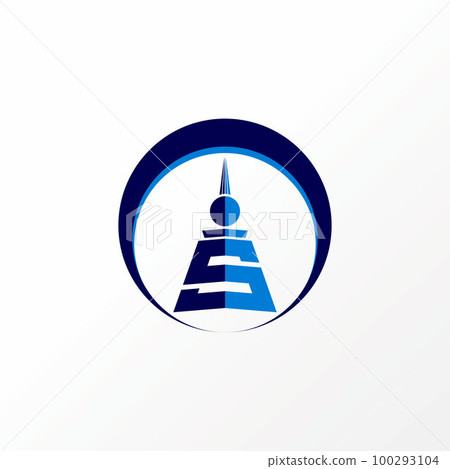 Simple and unique letter or word S font like spire tower in circle image graphic icon logo design abstract concept vector stock. Can be used as a symbol related to construction or initial Simple and unique letter or word S font like spire tower in circle image graphic icon logo design abstract concept vector stock. Can be used as a symbol related to construction or initial 100293104