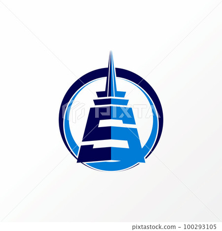 Simple and unique letter or word S font like spire tower in circle image graphic icon logo design abstract concept vector stock. Can be used as a symbol related to construction or initial Simple and unique letter or word S font like spire tower in circle image graphic icon logo design abstract concept vector stock. Can be used as a symbol related to construction or initial 100293105